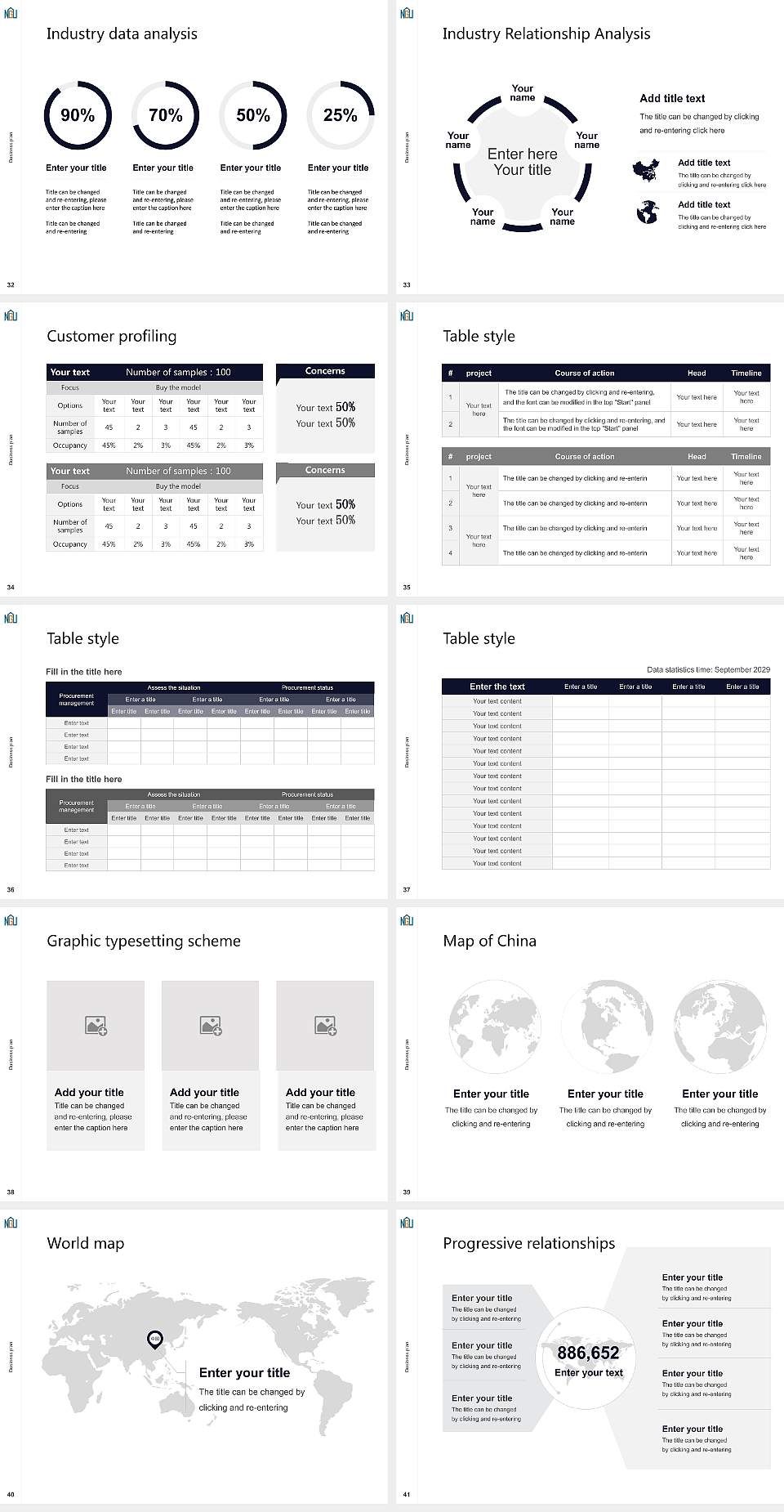 Nagoya Gakuin University Competition/Entrepreneurship Contest PPT Template4:3 ratio PPT effect preview image5