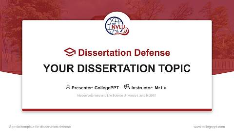Nippon Veterinary and Life Science University Graduation Thesis Defense PPT Template