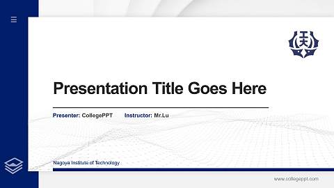 Nagoya Institute of Technology Thesis Proposal/Graduation Defense PPT Template