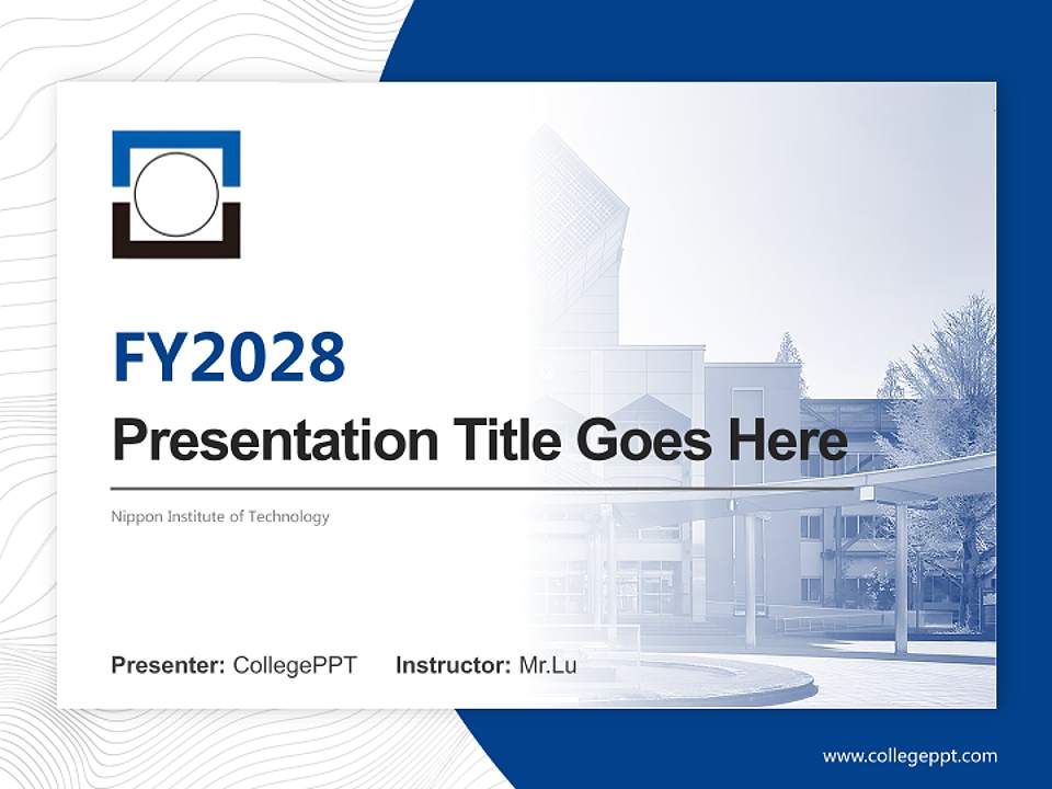 Nippon Institute of Technology Academic Presentation/Research Findings Report PPT Template4:3 ratio PPT effect preview image5