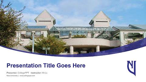 Nara University Course/Courseware Creation PPT Template