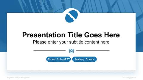 Niigata University of Management National Scholarship Defense PPT Template