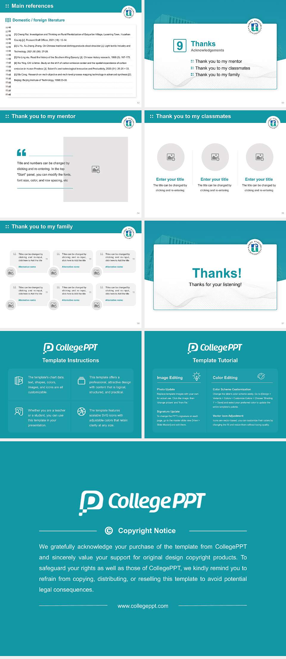 Nihon Fukushi University Graduation Thesis Defense PPT Template4:3 ratio PPT effect preview image7