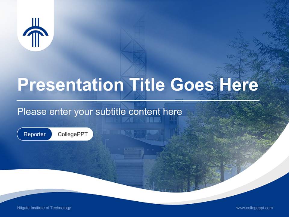 Niigata Institute of Technology Lecture Sharing and Networking Event PPT Template4:3 ratio PPT effect preview image4