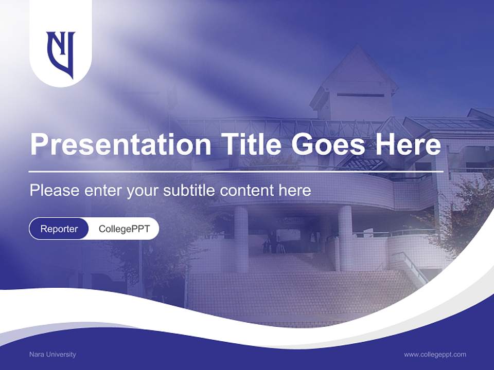 Nara University Lecture Sharing and Networking Event PPT Template4:3 ratio PPT effect preview image4