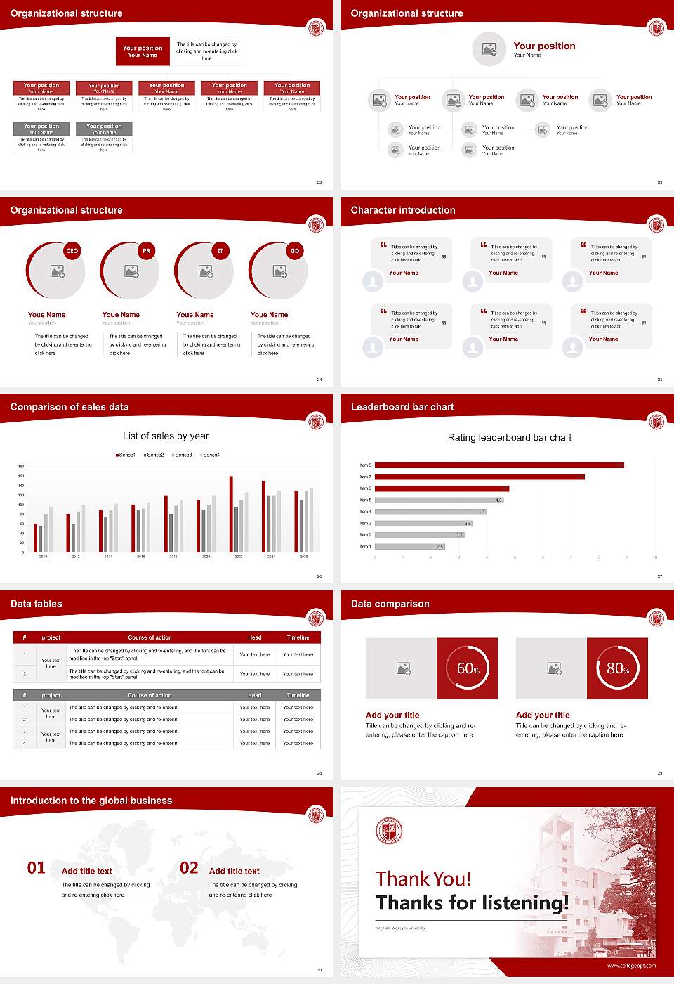 Nagasaki Wesleyan University Academic Presentation/Research Findings Report PPT Template16:9 ratio PPT effect preview image4