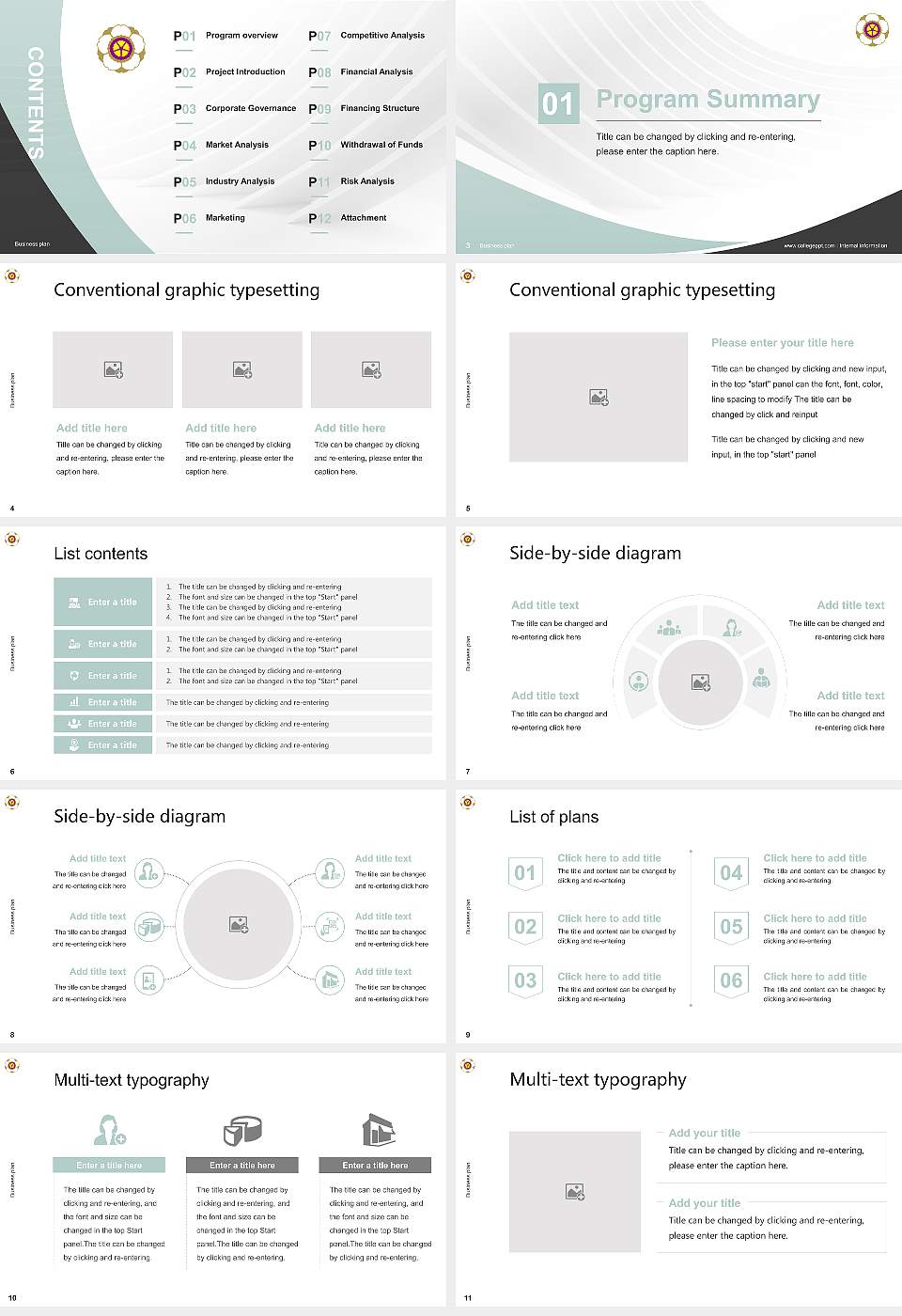 Nara Women’s University Competition/Entrepreneurship Contest PPT Template16:9 ratio PPT effect preview image2