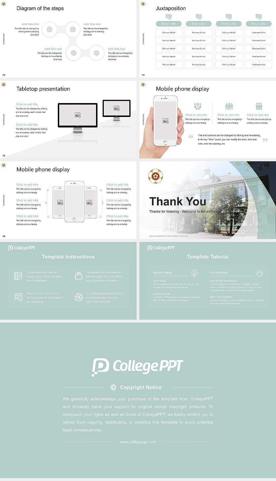 Nara Women’s University Competition/Entrepreneurship Contest PPT Template16:9 ratio PPT effect preview image9