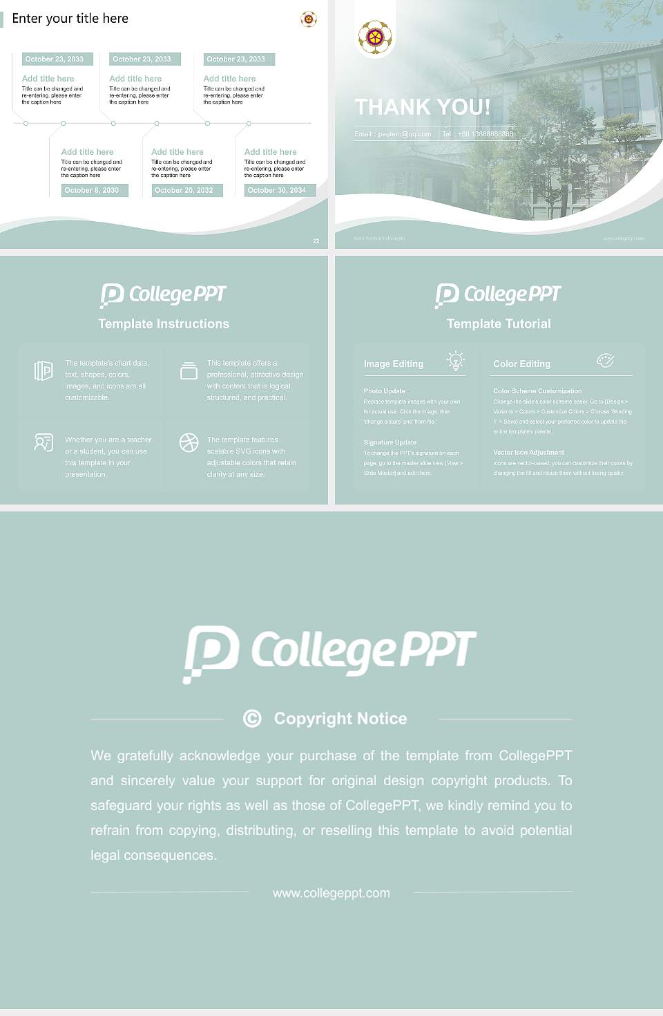 Nara Women’s University Lecture Sharing and Networking Event PPT Template4:3 ratio PPT effect preview image4