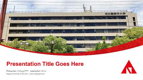 Nagoya University of The Arts Course/Courseware Creation PPT Template