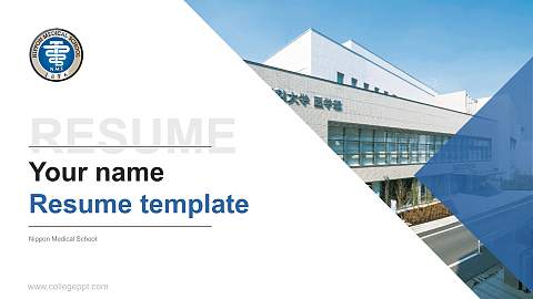 Nippon Medical School Resume PPT Template