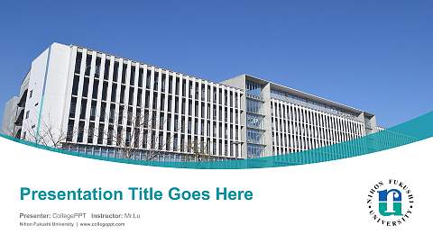Nihon Fukushi University Course/Courseware Creation PPT Template