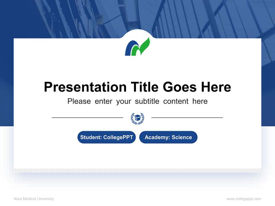 Nara Medical University National Scholarship Defense PPT Template4:3 ratio PPT effect preview image4