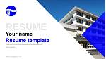 Niimi University Resume PPT Template