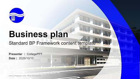 Niimi University Competition/Entrepreneurship Contest PPT Template