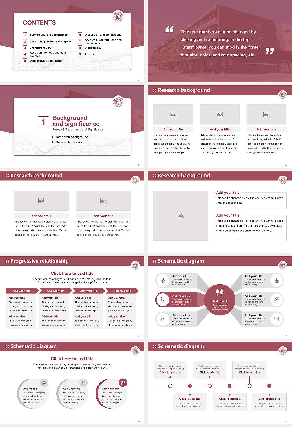 Nagoya University of Economics Graduation Thesis Defense PPT Template16:9 ratio PPT effect preview image2