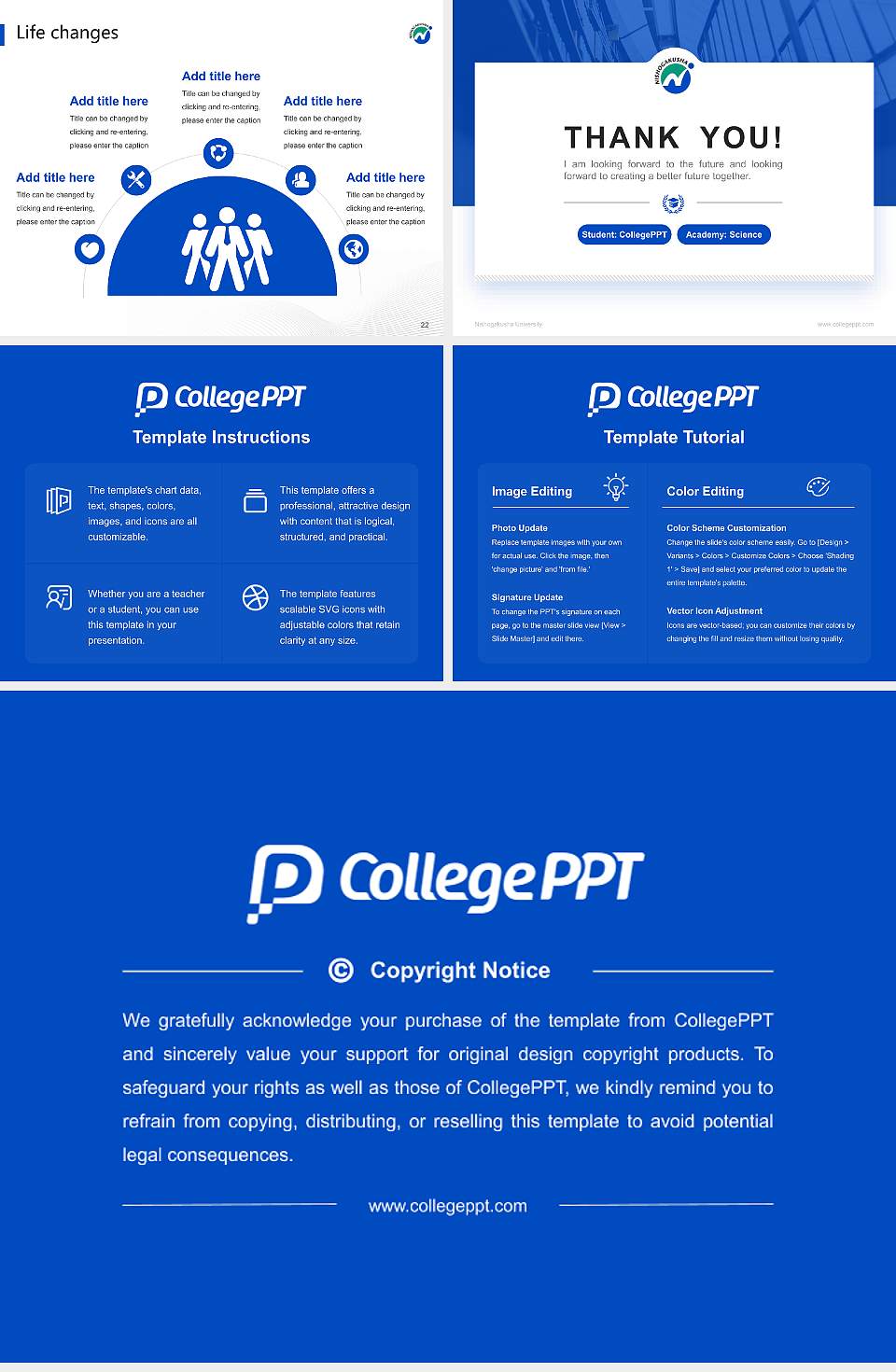 Nishogakusha University National Scholarship Defense PPT Template4:3 ratio PPT effect preview image4