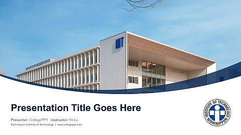 Nishinippon Institute of Technology Course/Courseware Creation PPT Template