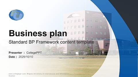 Niigata University of International and Information Studies Competition/Entrepreneurship Contest PPT Template