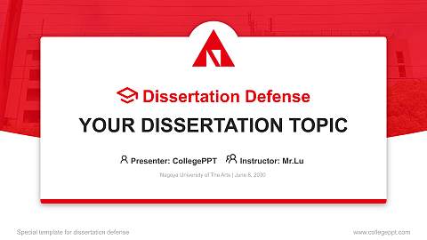 Nagoya University of The Arts Graduation Thesis Defense PPT Template