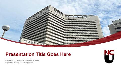 Nagoya City University Course/Courseware Creation PPT Template