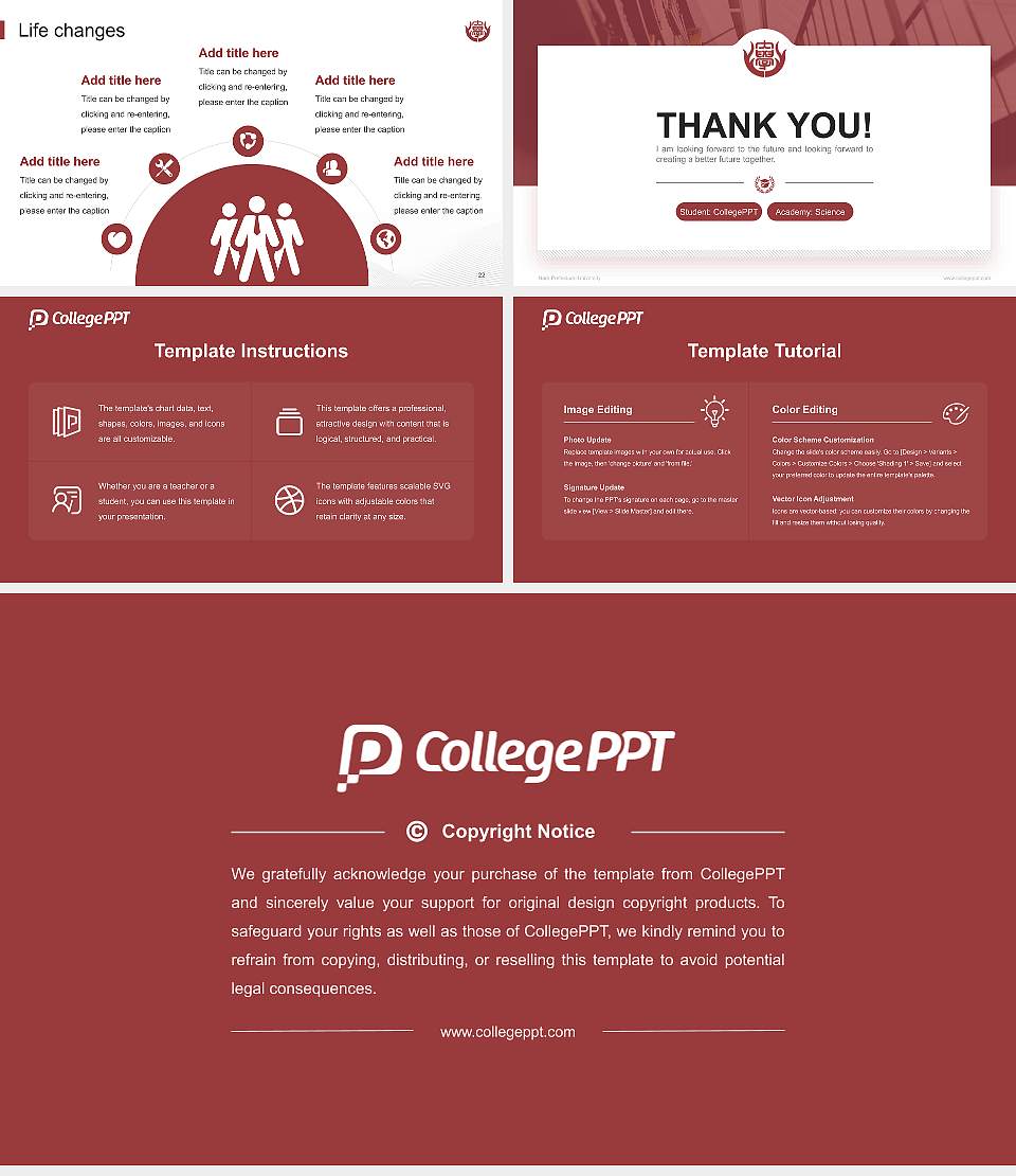 Nara Prefectural University National Scholarship Defense PPT Template16:9 ratio PPT effect preview image4