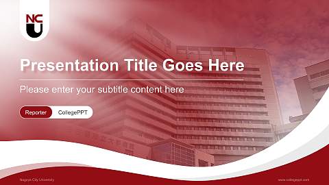 Nagoya City University Lecture Sharing and Networking Event PPT Template