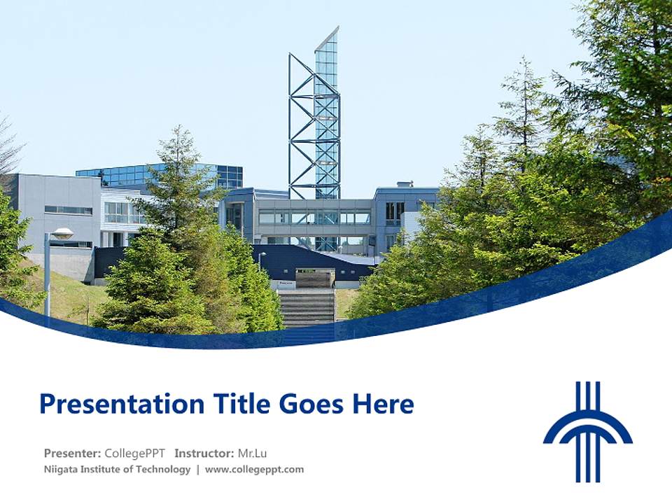 Niigata Institute of Technology Course/Courseware Creation PPT Template4:3 ratio PPT effect preview image5