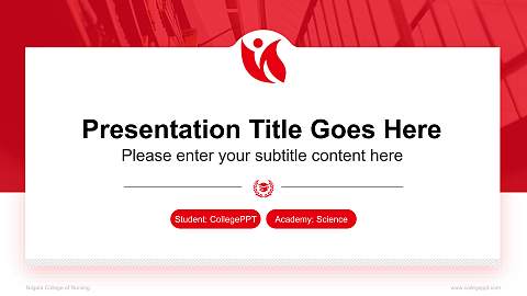 Niigata College of Nursing National Scholarship Defense PPT Template