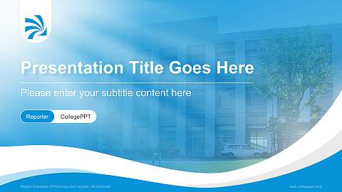 Niigata University of Pharmacy and Applied Life Sciences Lecture Sharing and Networking Event PPT Template
