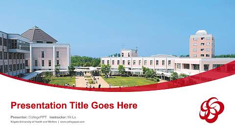 Niigata University of Health and Welfare Course/Courseware Creation PPT Template