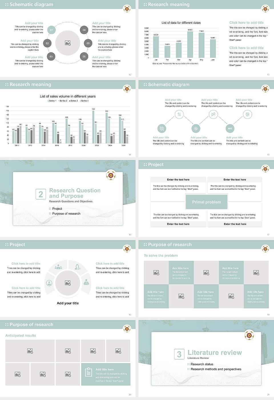 Nara Women’s University Graduation Thesis Defense PPT Template16:9 ratio PPT effect preview image3