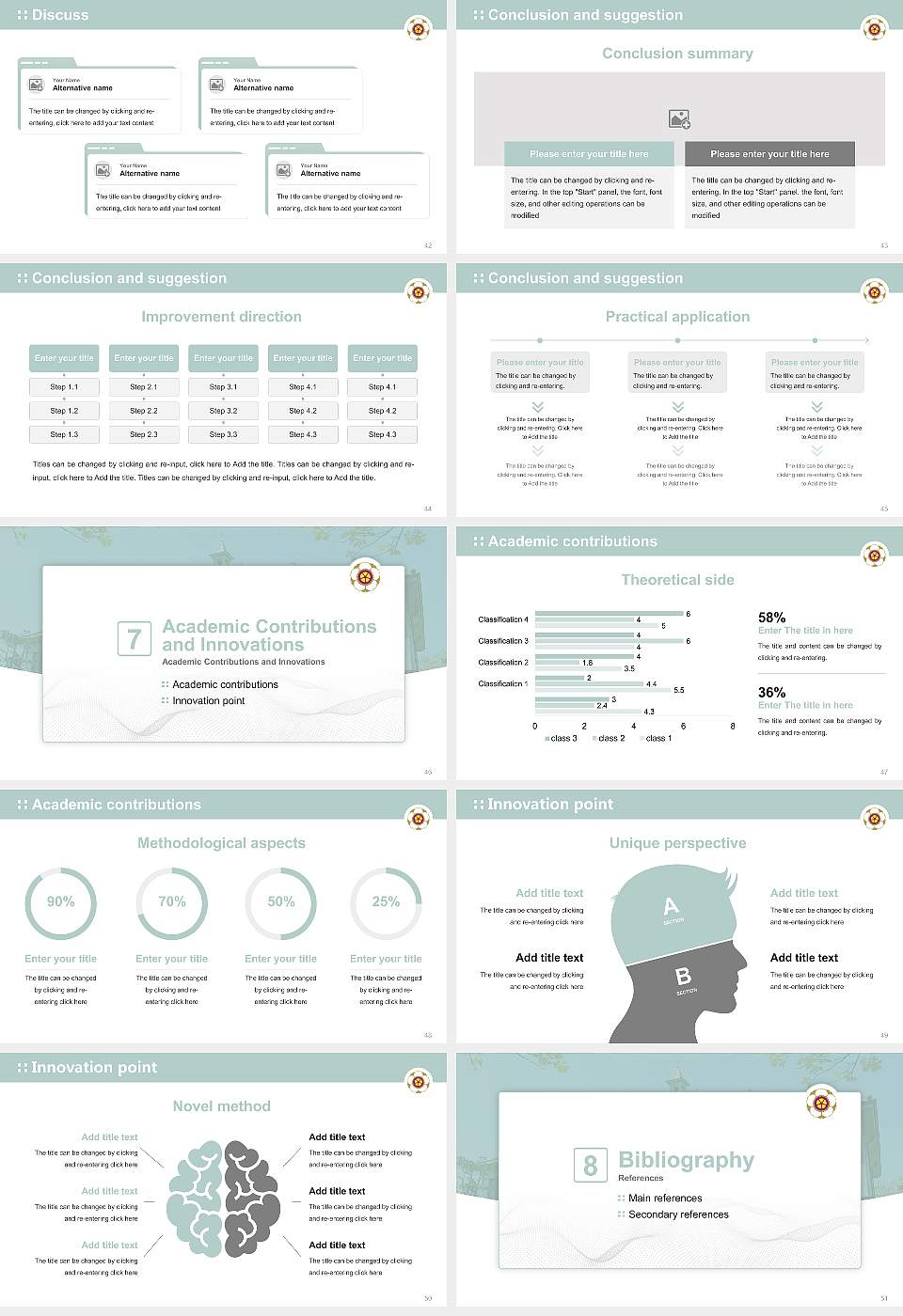Nara Women’s University Graduation Thesis Defense PPT Template16:9 ratio PPT effect preview image6