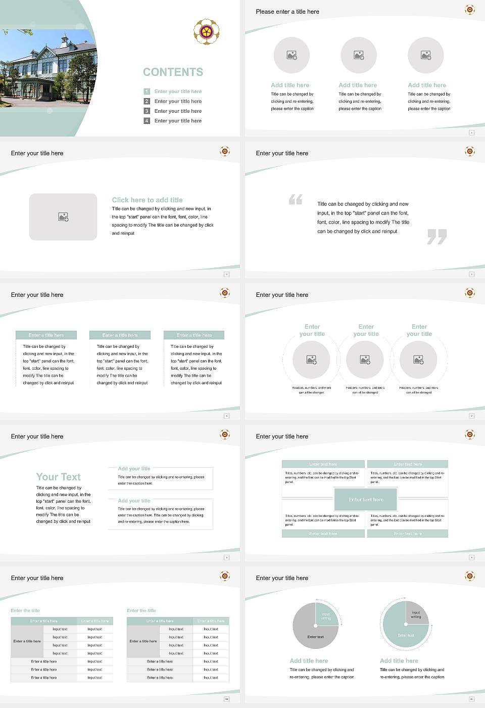 Nara Women’s University Course/Courseware Creation PPT Template16:9 ratio PPT effect preview image2