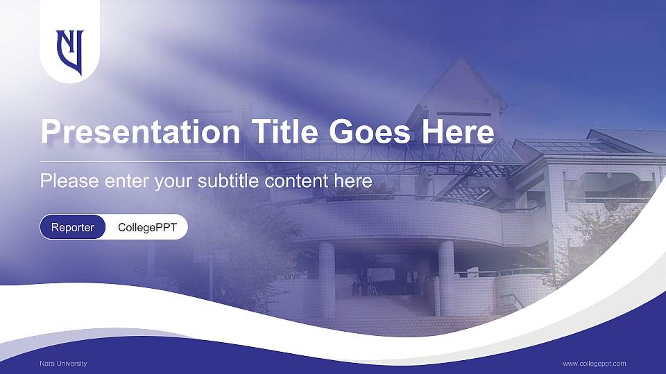 Nara University Lecture Sharing and Networking Event PPT Template16:9 ratio PPT effect preview image