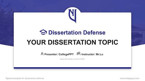 Nara University Graduation Thesis Defense PPT Template