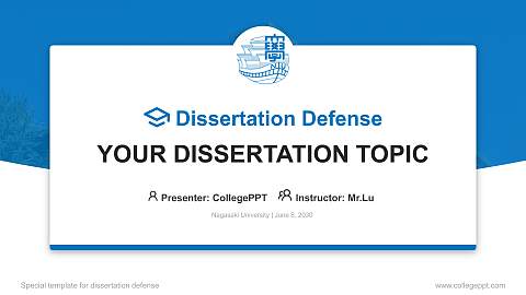 Nagasaki University Graduation Thesis Defense PPT Template