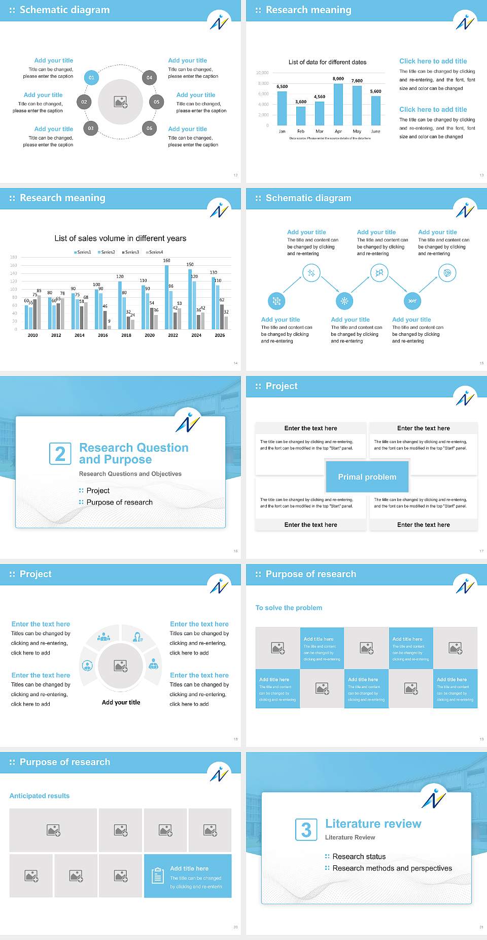 Naragakuen University Graduation Thesis Defense PPT Template4:3 ratio PPT effect preview image3