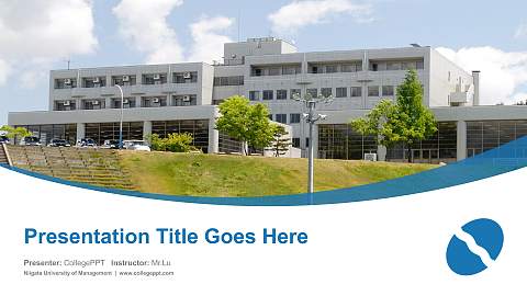 Niigata University of Management Course/Courseware Creation PPT Template