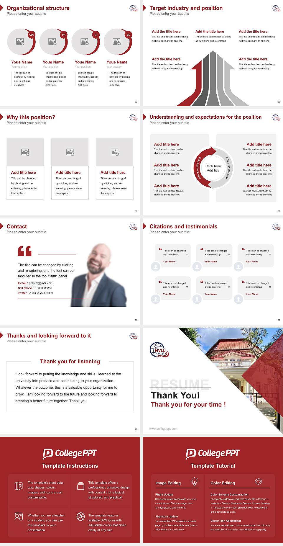 Nippon Veterinary and Life Science University Resume PPT Template4:3 ratio PPT effect preview image4