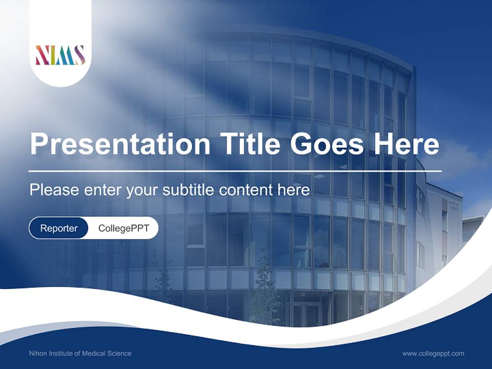 Nihon Institute of Medical Science Lecture Sharing and Networking Event PPT Template4:3 ratio PPT effect preview image4