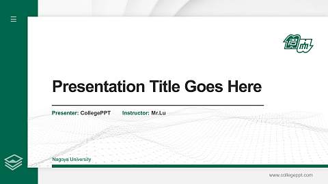 Nagoya University Thesis Proposal/Graduation Defense PPT Template