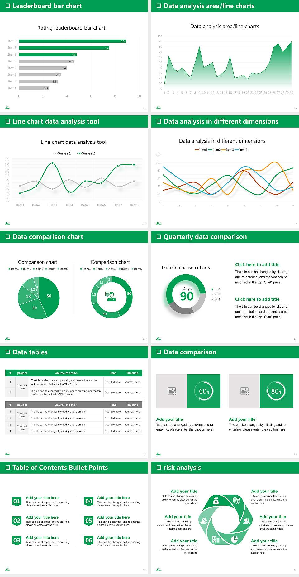 Nayoro City University General PPT Template4:3 ratio PPT effect preview image4