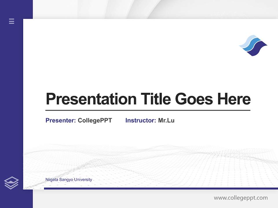 Niigata Sangyo University Thesis Proposal/Graduation Defense PPT Template4:3 ratio PPT effect preview image5
