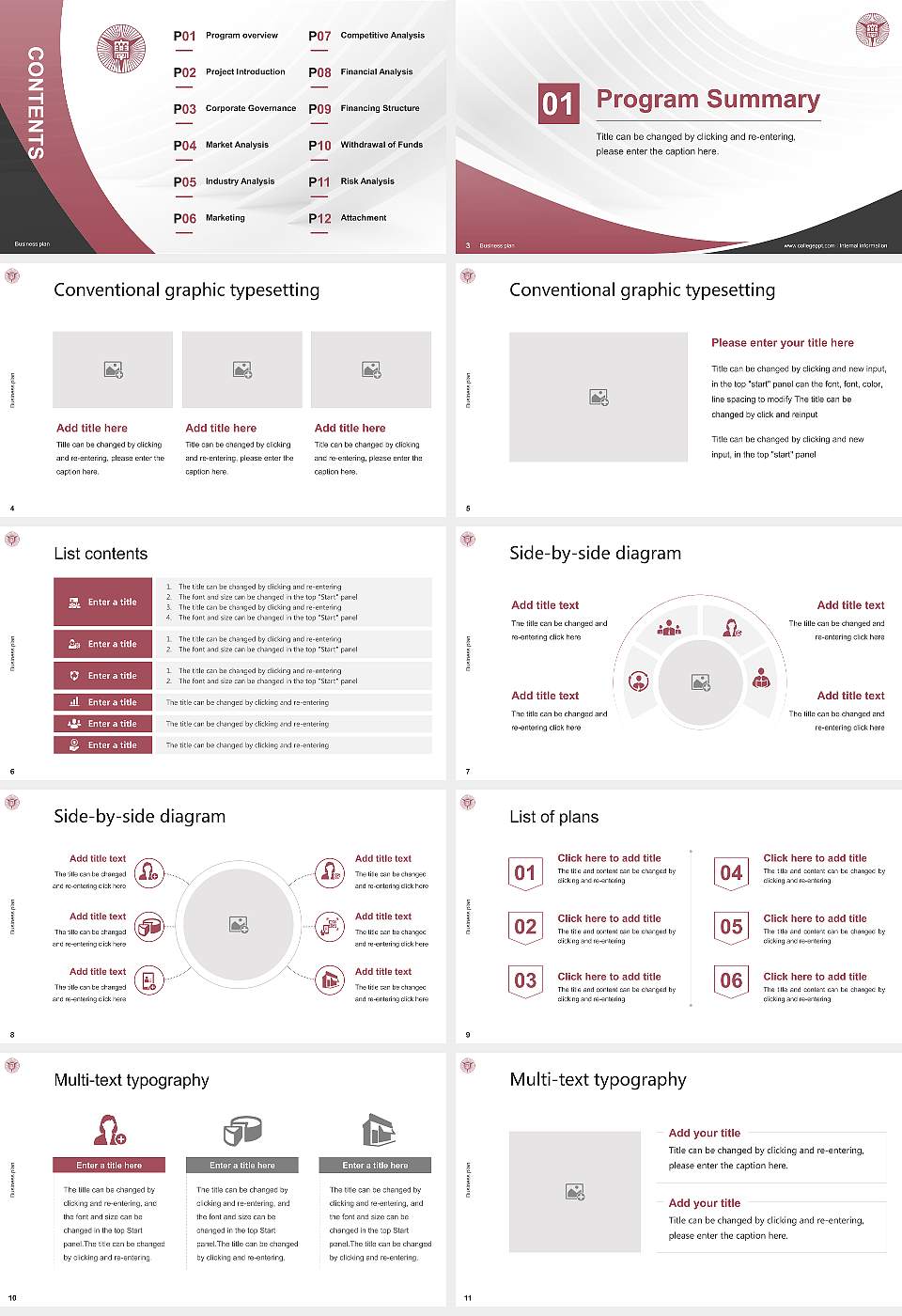 Nagoya University of Economics Competition/Entrepreneurship Contest PPT Template16:9 ratio PPT effect preview image2