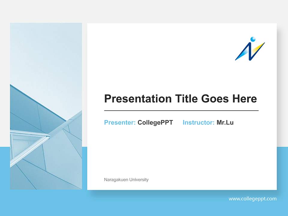 Naragakuen University General PPT Template4:3 ratio PPT effect preview image6