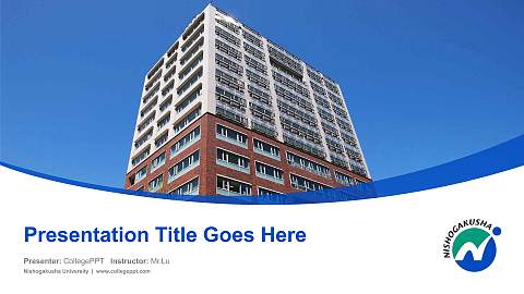 Nishogakusha University Course/Courseware Creation PPT Template