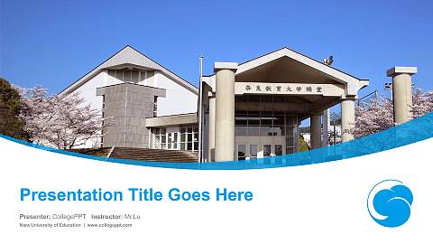 Nara University of Education Course/Courseware Creation PPT Template