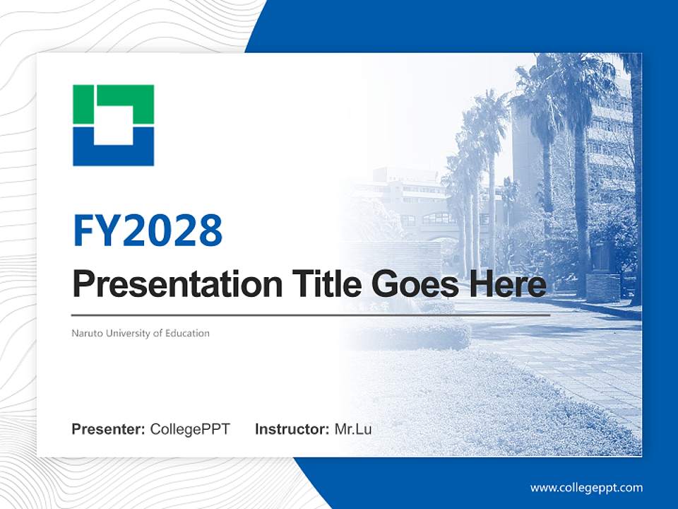 Naruto University of Education Academic Presentation/Research Findings Report PPT Template4:3 ratio PPT effect preview image5