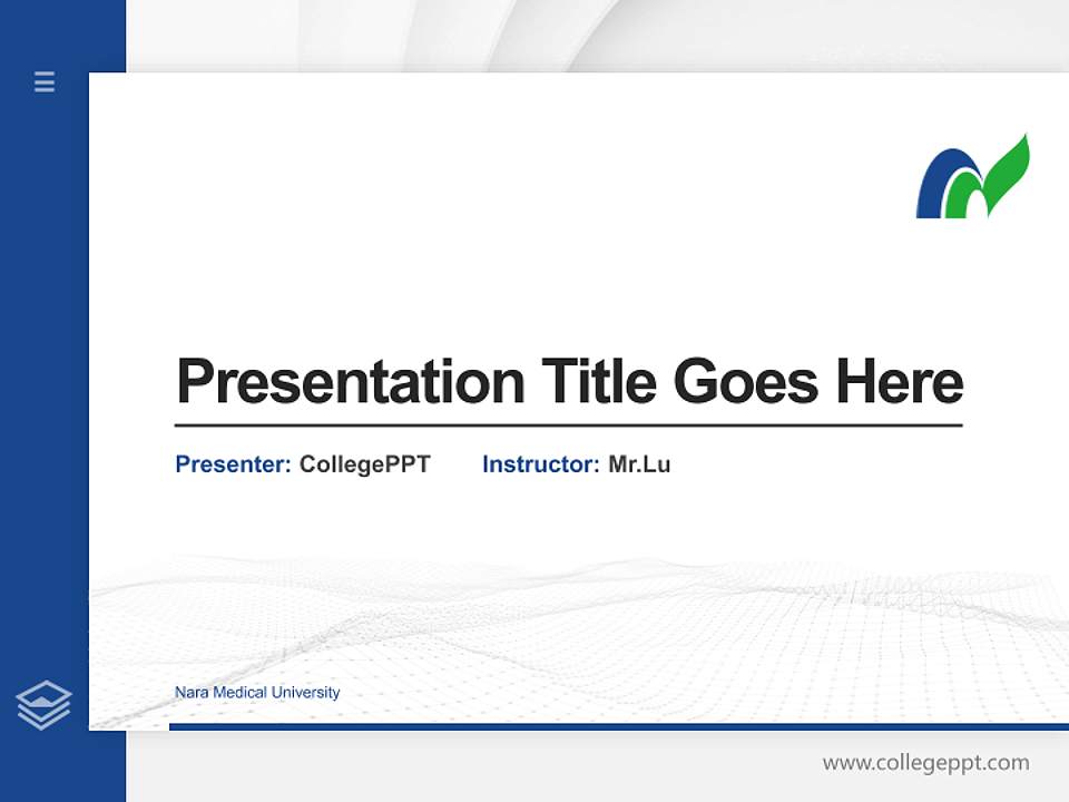 Nara Medical University Thesis Proposal/Graduation Defense PPT Template4:3 ratio PPT effect preview image5